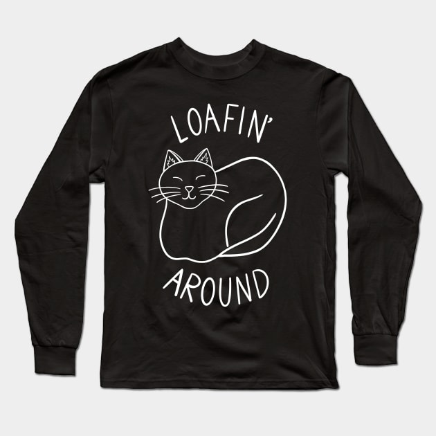 Loafin' around (white) Long Sleeve T-Shirt by carolinewillustration